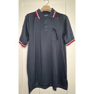 Smitty Mens‎ Polo Shirt XL Short Slv Navy Golf Moisture Management